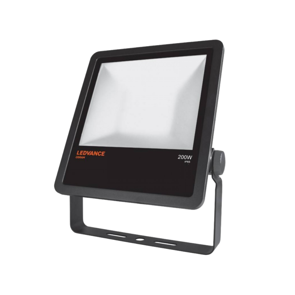 Projecteur LED carré noir 200W pour éclairage extérieur