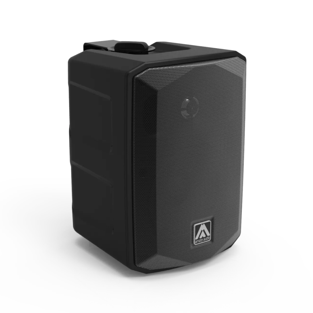 Enceinte de sonorisation noire compacte pour événementiel