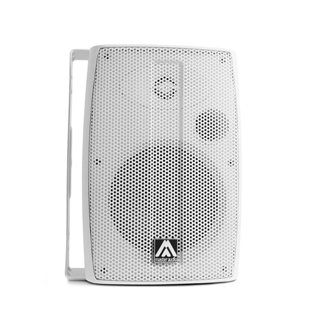 Enceinte blanche de sonorisation pour événementiel
