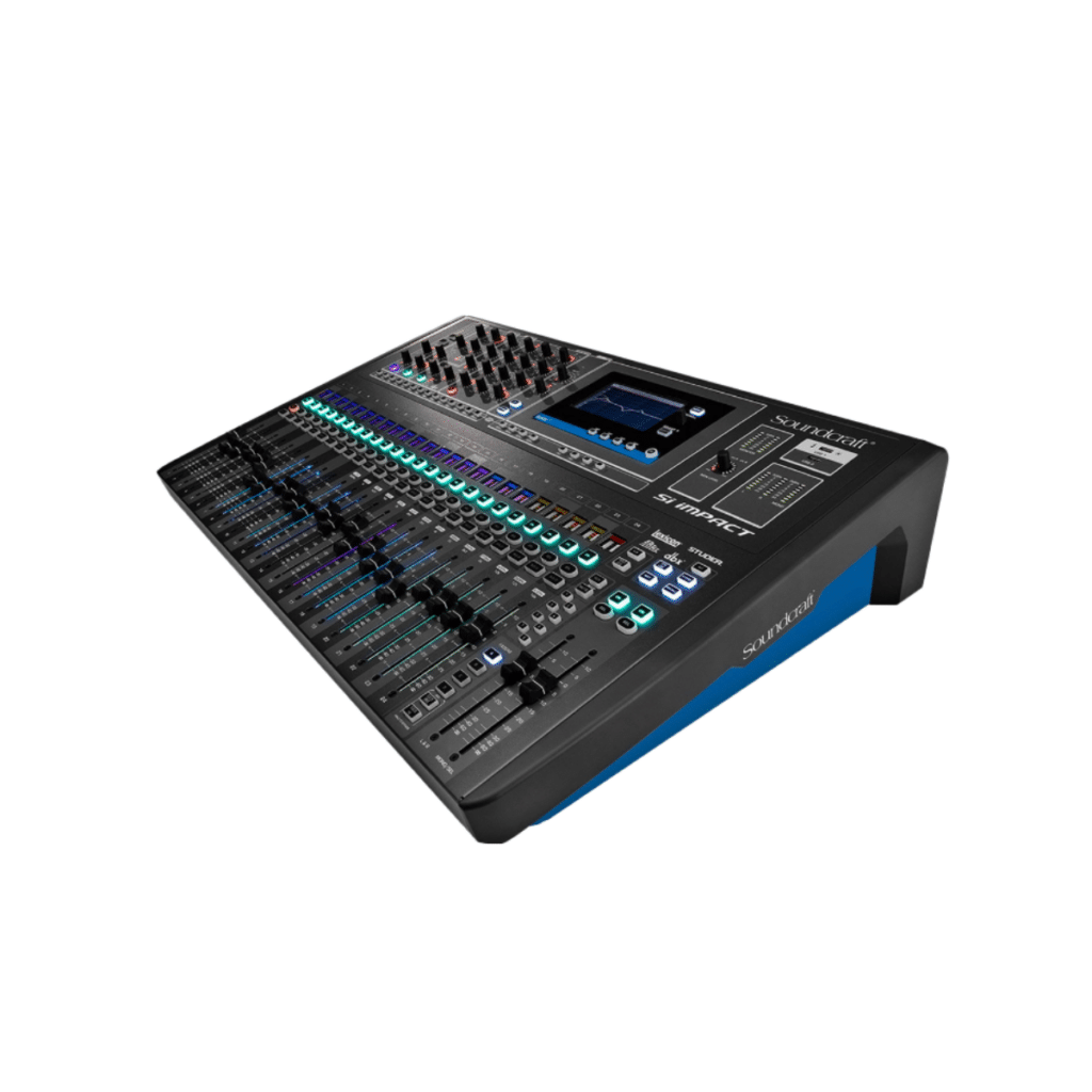 Console de mixage Soundcraft Si Impact disponible à la location chez Elec Expo